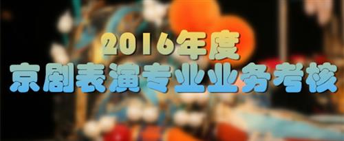 鸡巴插逼wwwwwwyhvhjjj国家京剧院2016年度京剧表演专业业务考...